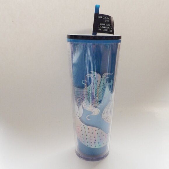 Starbucks 2021 Color Changing Blue 24oz Tumbler Limited Edition New w/ Scuffs - Picture 1 of 6